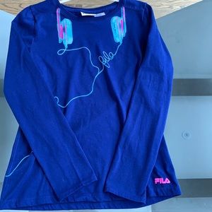 Blue FILA long sleeve 14/16